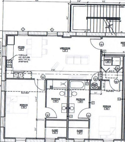 Floorplan - 4th St Apartments