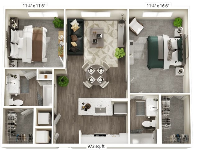 Floorplan - The Flats at Laurel & Pine