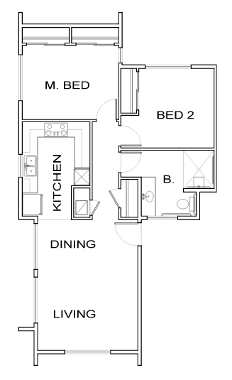 Unit B (Accessible) - Sunnyslope Apartments