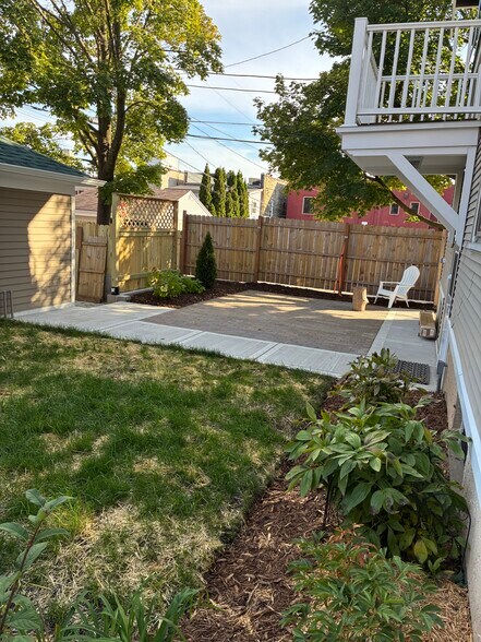 Backyard grass is growing! - 4012 N Stowell Ave