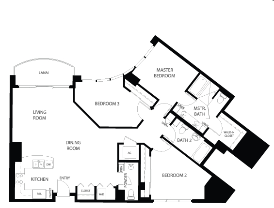 3BR/2.5BA - Allure Waikiki