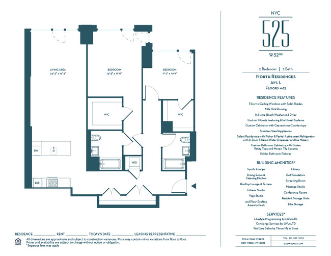 Floorplan - 525 West 52nd