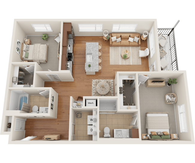 Floorplan - Sylvan Uptown