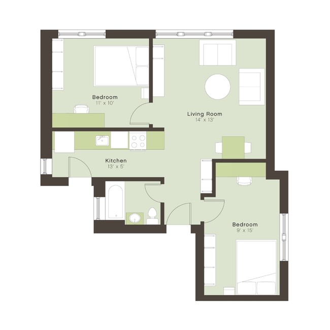 Floorplan - 5300 S. Drexel Avenue