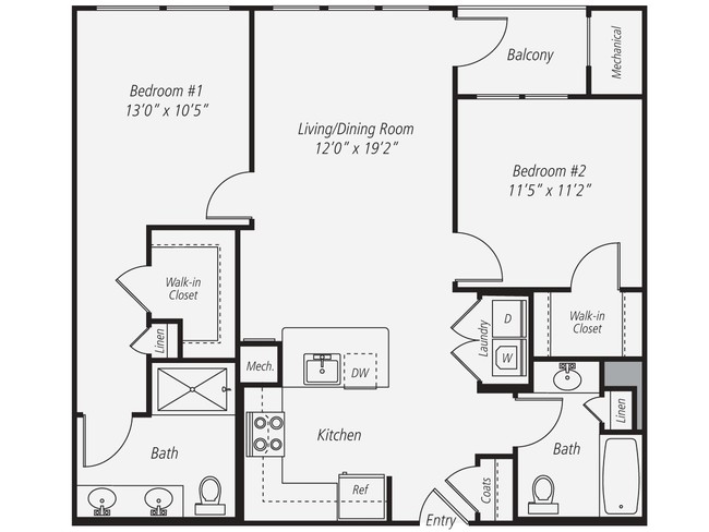 Floorplan - Avalon at Assembly Row