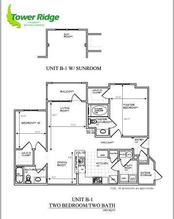 Floorplan - Tower Ridge Apartments