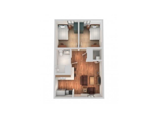 2 Bed, 1 Bath - Yugo Charleston Campus