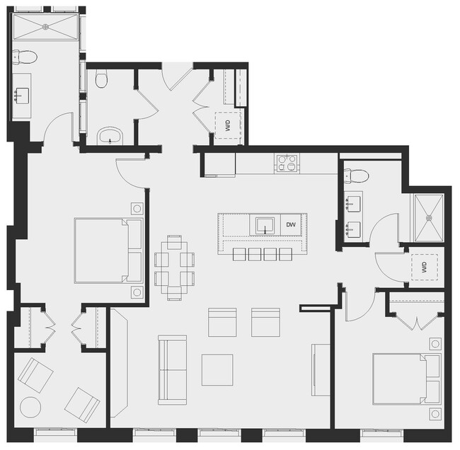 Floorplan - Motley School Apartments