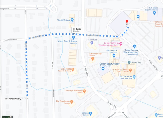 9 minute walk to Publix - 1817 Dell Dr
