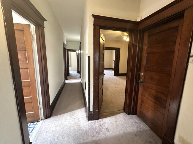 Center hallway from kitchen to stairwell and office - 3016 Victor St