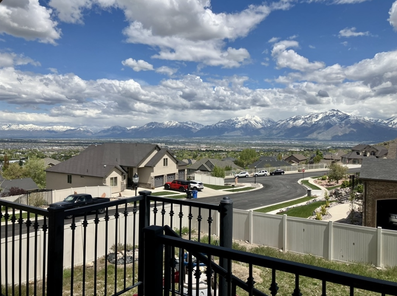 Deck just off the kitchen with a STUNNING view. - 14487 S Cuchara Way