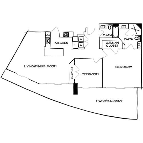 Floorplan - Flamingo South Beach