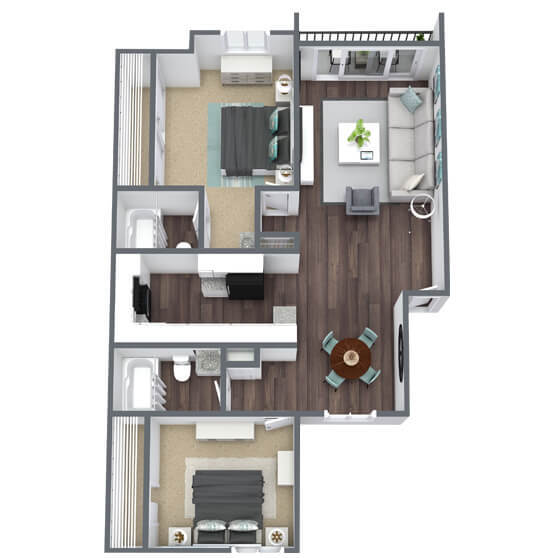 Floorplan - Colonnade at Fletcher Hills