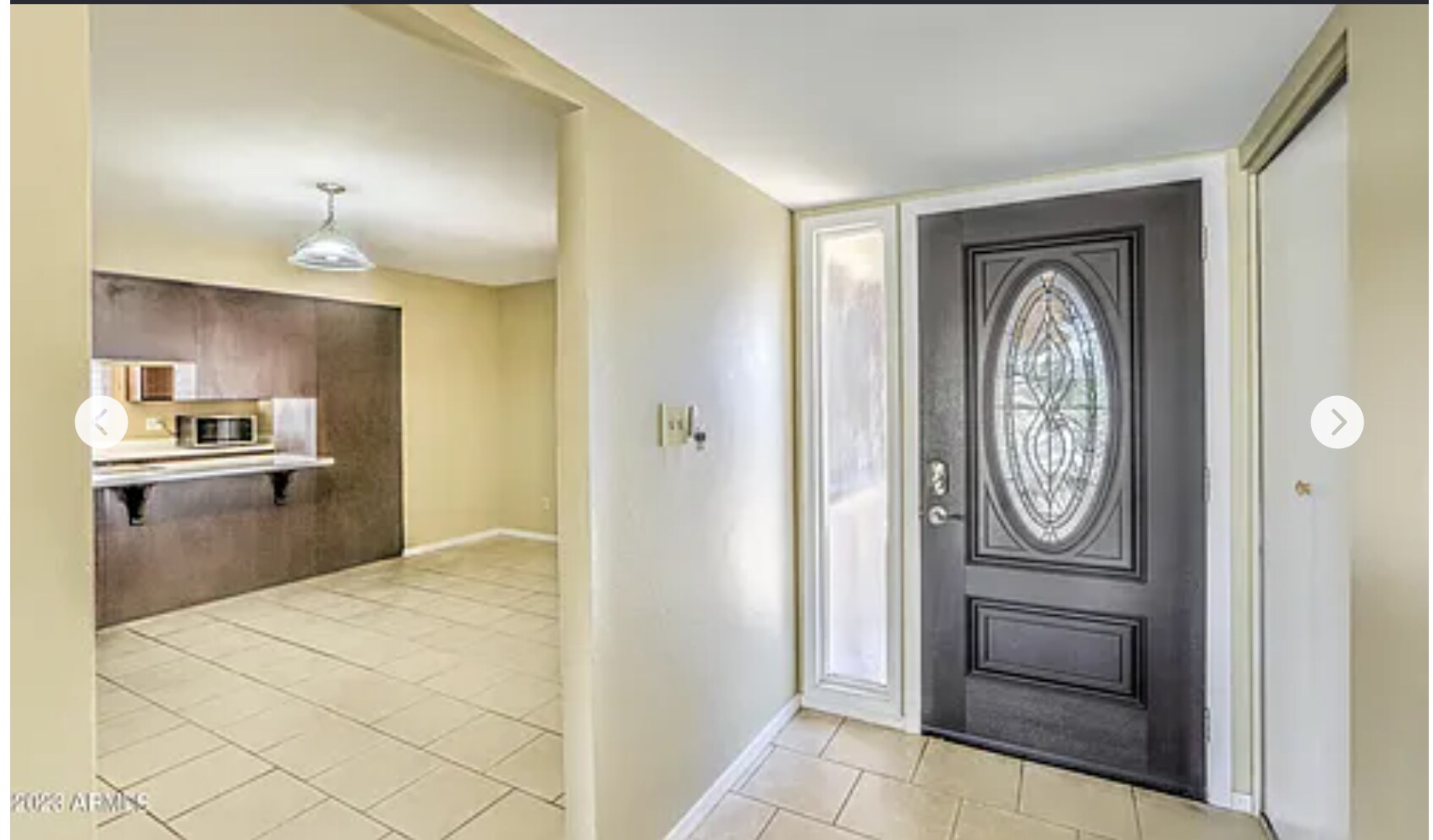 front door with dinning room - 3436 W Acoma Dr
