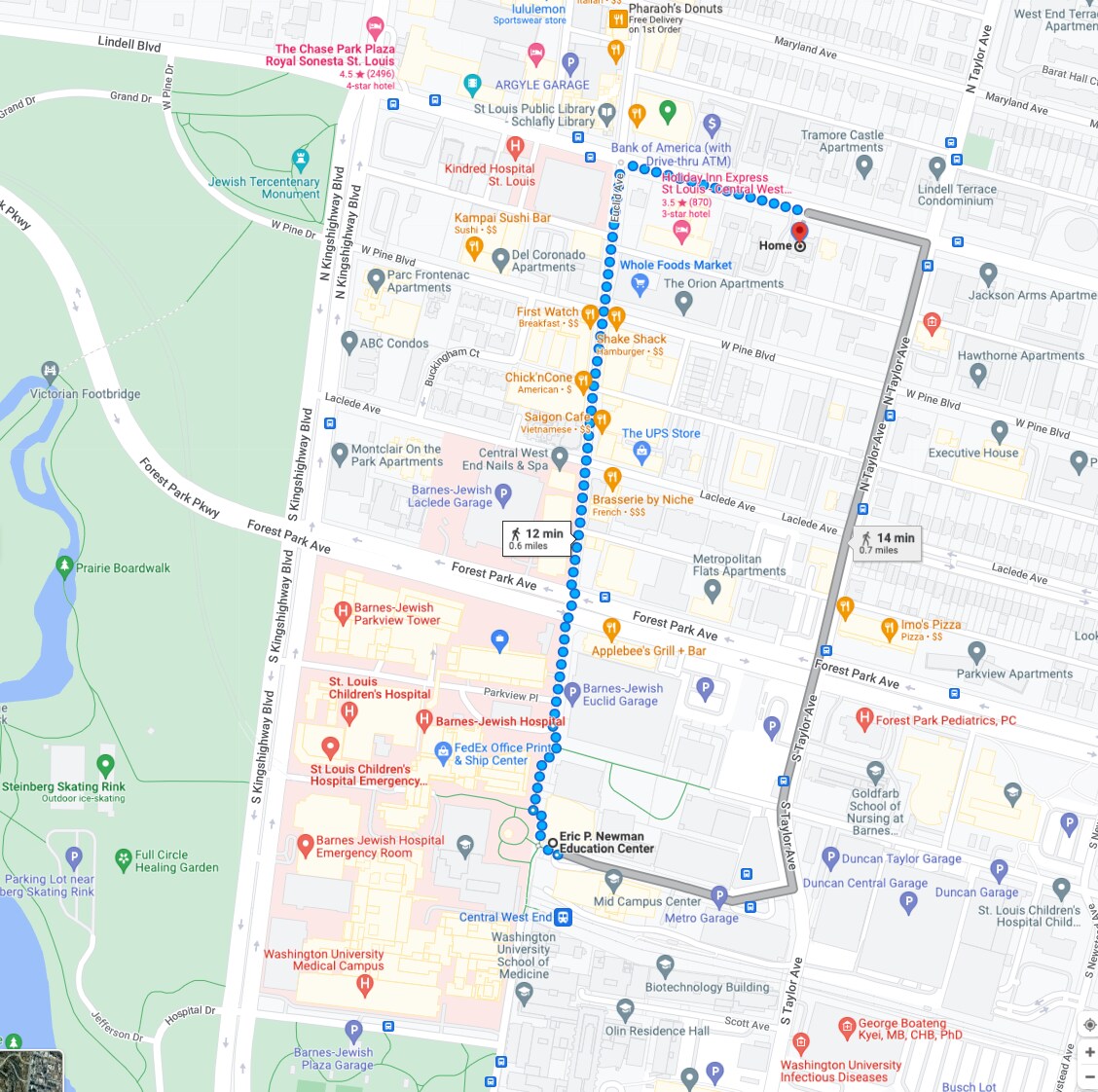 Proximity to WashU Medical School/Barnes-Jewish Hospital - 4540 Lindell Blvd