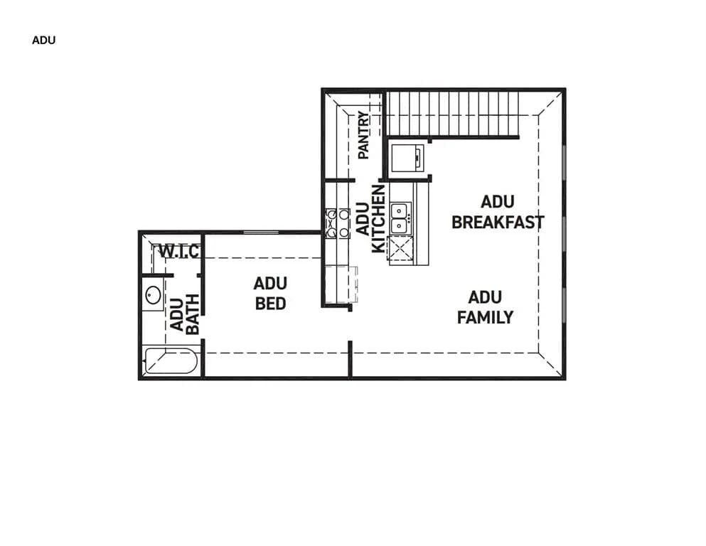 ADU floor plan - 8004 Corrigan Pass
