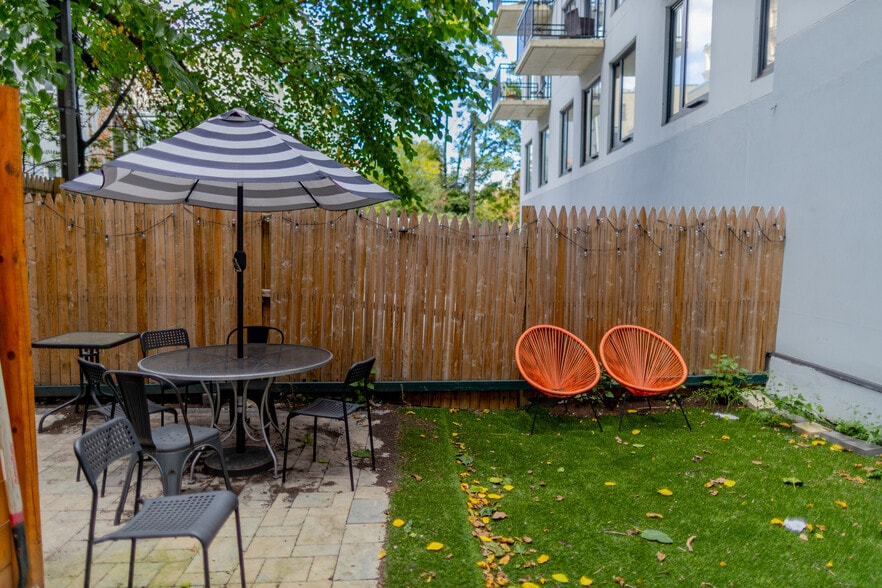 Recently-upgraded common backyard. - 61 Duffield St