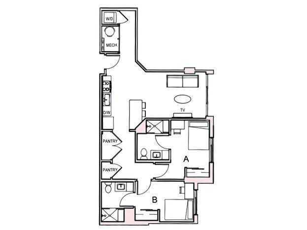 2x2 B - Student Housing | Identity Miami