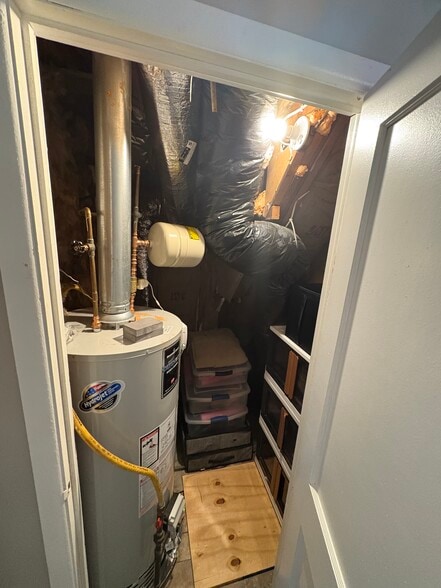 Hot water heater, and storage - 2609 Armstrong Ave