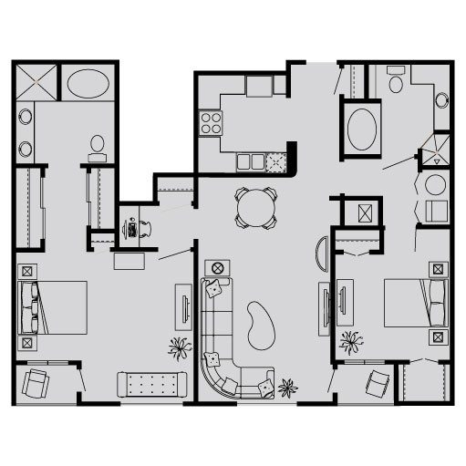 Floorplan - RidgeGate Apartments