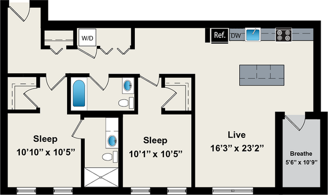 Floorplan - Reside on Jackson