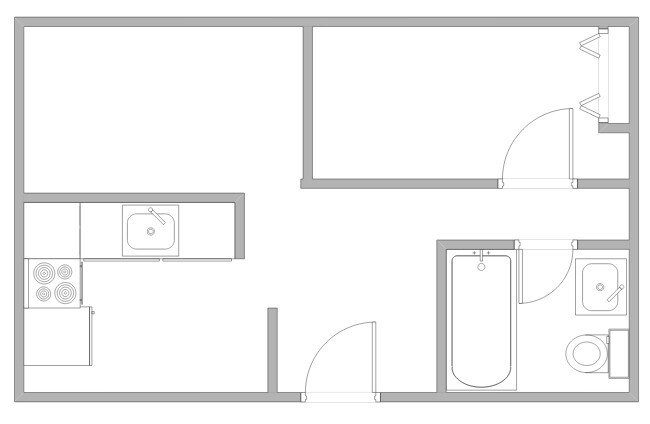 Floorplan - Oakleaf Terrace Apartments