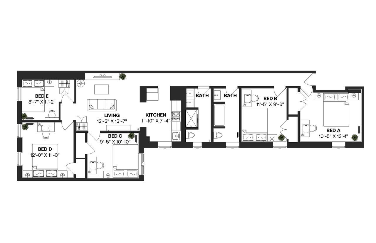 Building Photo - Room in Shared 5 bed/2 bath home