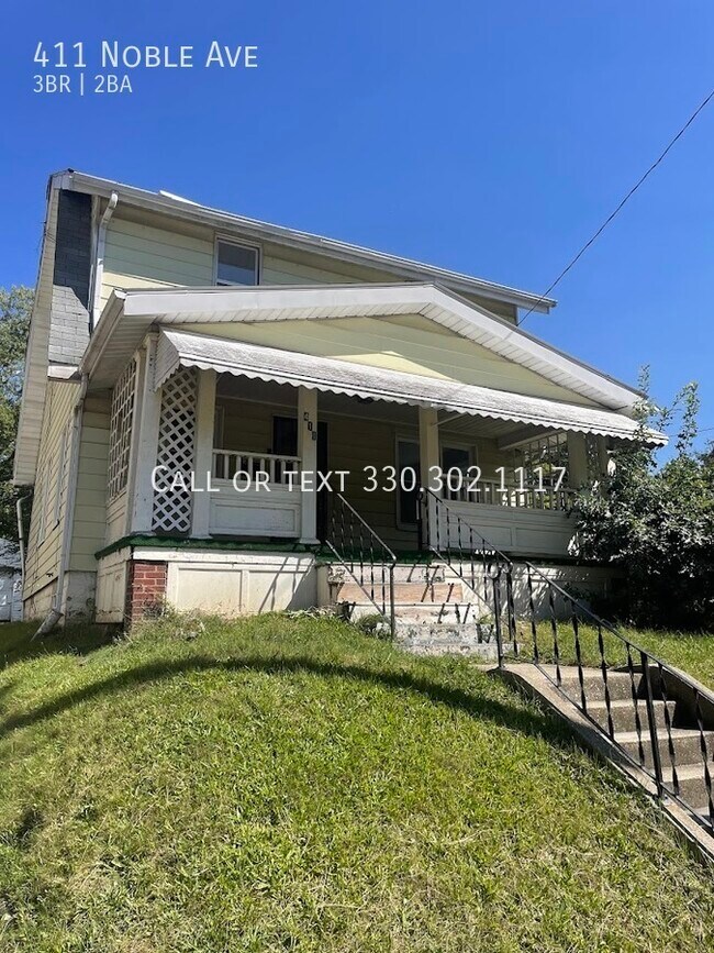 Three bedroom two bathroom home for rent 411 Noble Ave Akron OH 44320