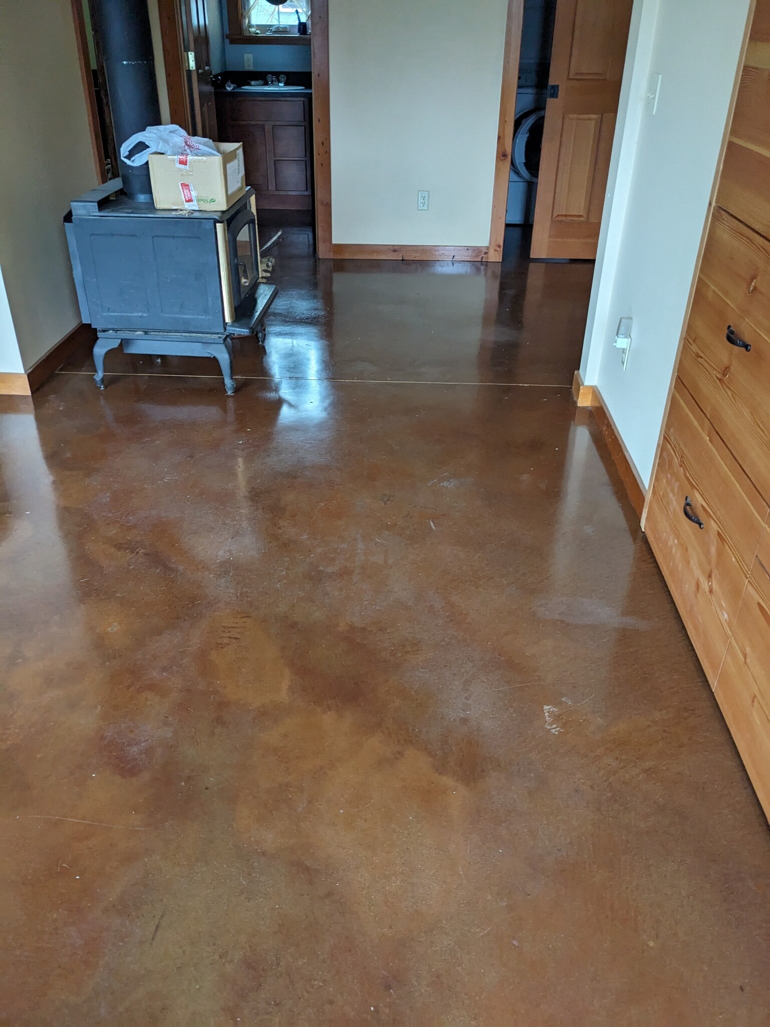 poished concrete floors - 819 Donovan Ave