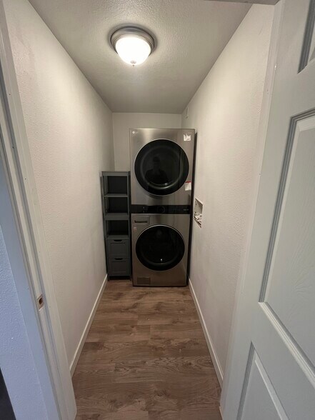 Stacked laundry. - 17952 E Gunnison Pl