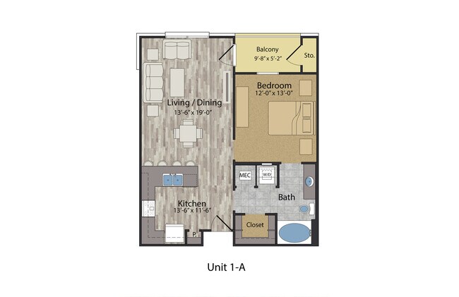 Floorplan - Uptown Flats