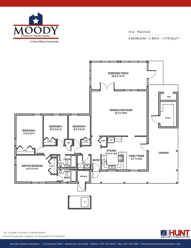 Floorplan - Moody Family Housing