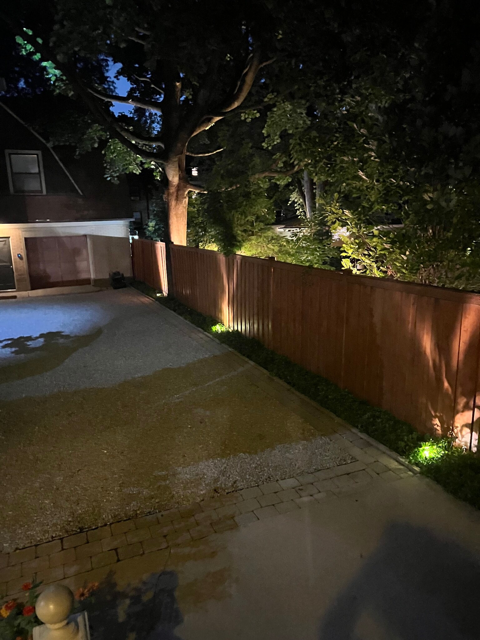 Night Lighting in Landscaping - 1228 Forest Ave
