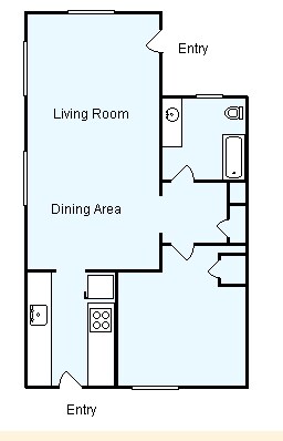 1BR/1BA - Siena Apartments