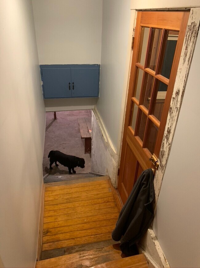 Stairs to basement - 159 Hamlin Ave