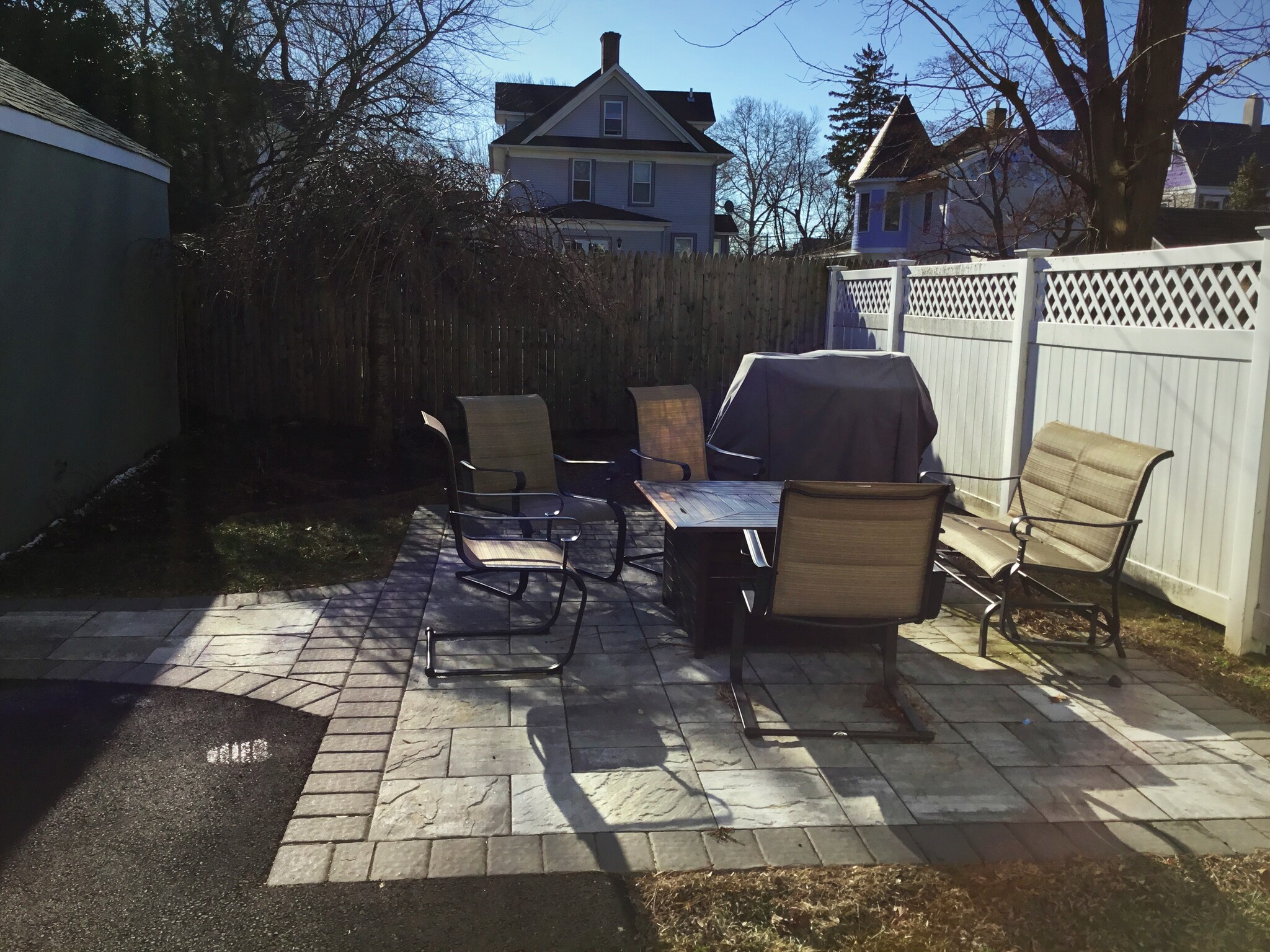 Private Patio with Patio Set and Fire Pit - 37 Waverly Pl