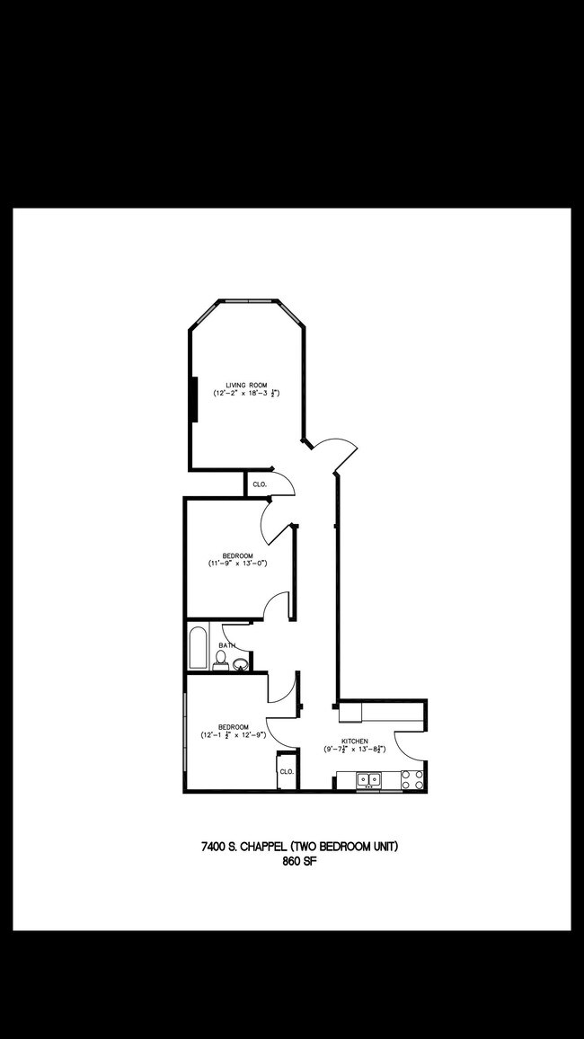 Floorplan - 7400-7410 S Chappel Ave