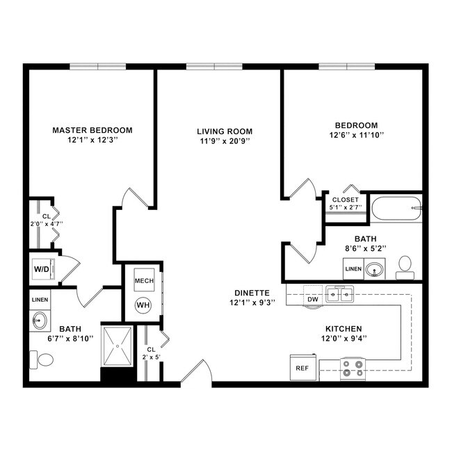 Floorplan - Iron Point Apartments