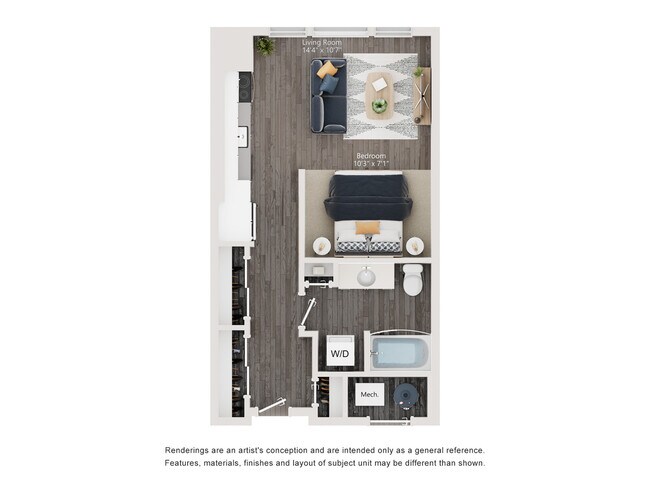 S5 Floor Plan - 2D - The Richmond Apartments