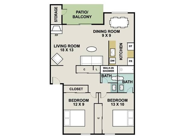 Floorplan - 3300 Tamarac Apartments