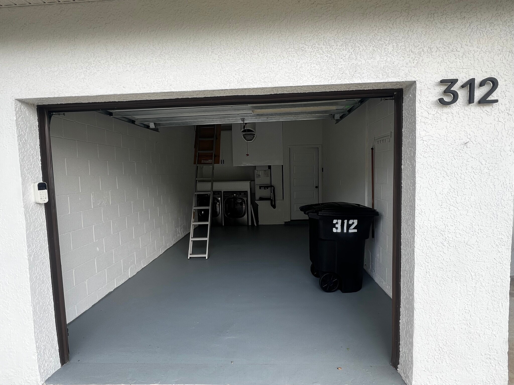 One car garage with attic storage - 312 Poinsetta Dr