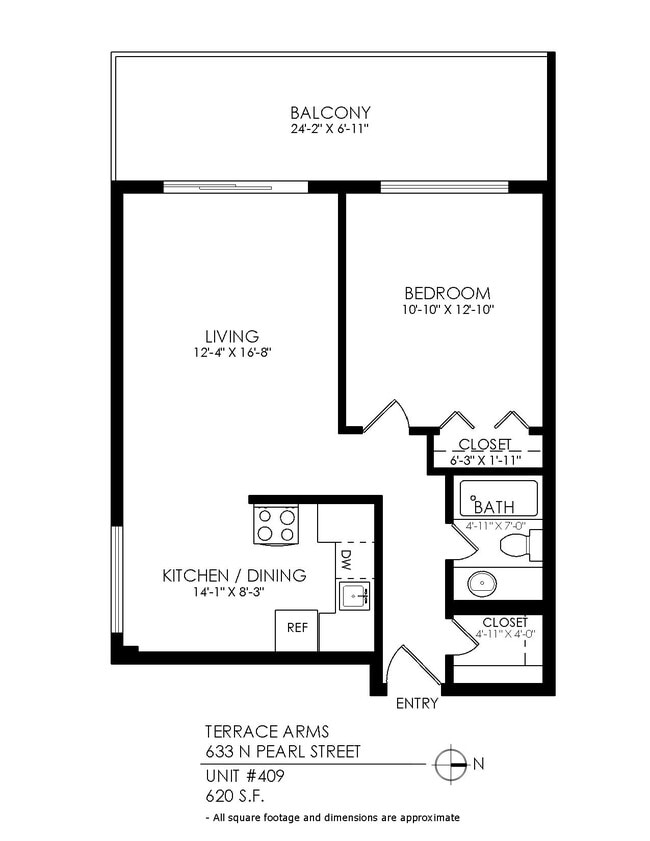 Floorplan - Terrace Arms Apartments