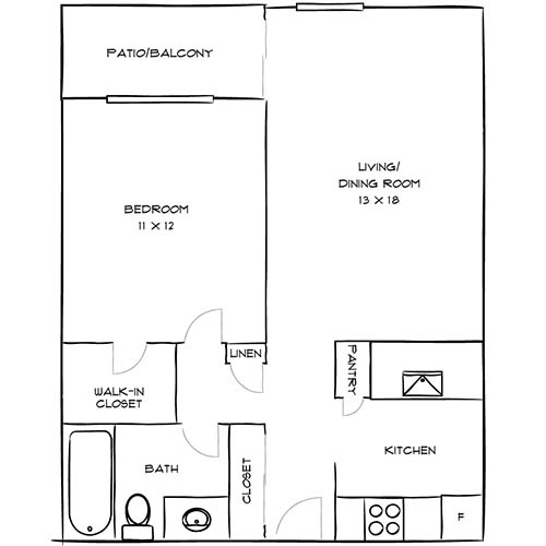 Floorplan - Laurel Crossing Apartment Homes