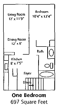 1BR/1BA - Huntley Townhome Villas