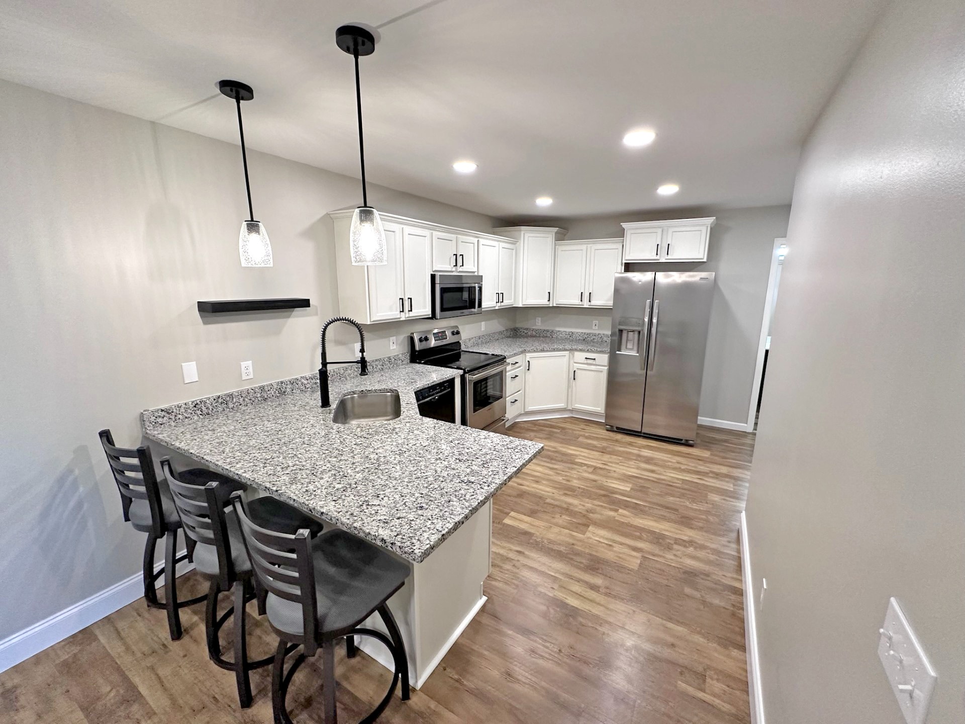 Kitchen - NEW Granite Countertops and Stainless Steel Sink - 12652 43rd St NE