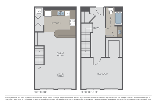 Plan AT1 - 1 Bed / 1 Bath Townhome - 101 San Fernando