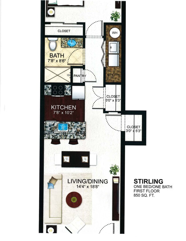 Floorplan - The Kensington at Halfmoon