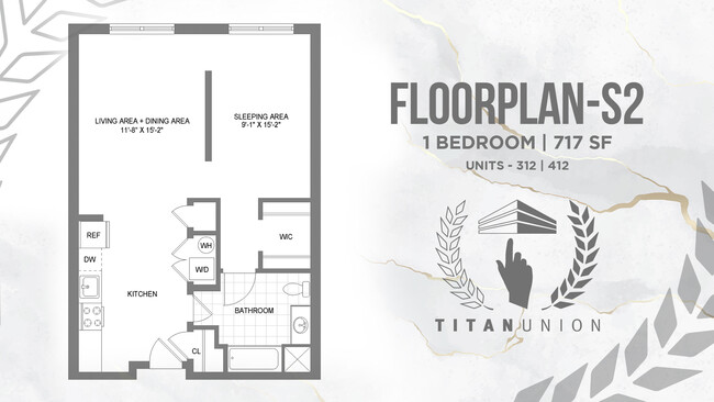 Floorplan - Titan Union Luxury Apartments