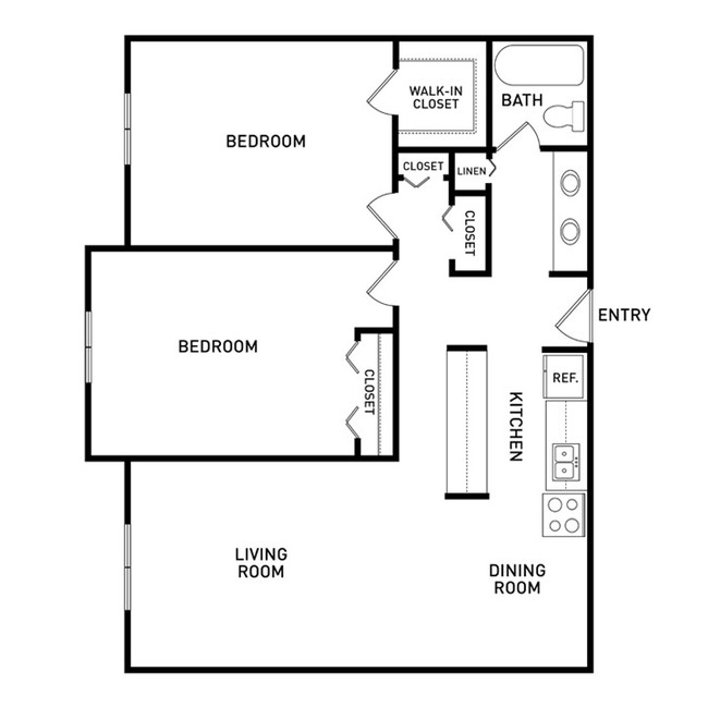 Floorplan - The Oaks Apartments