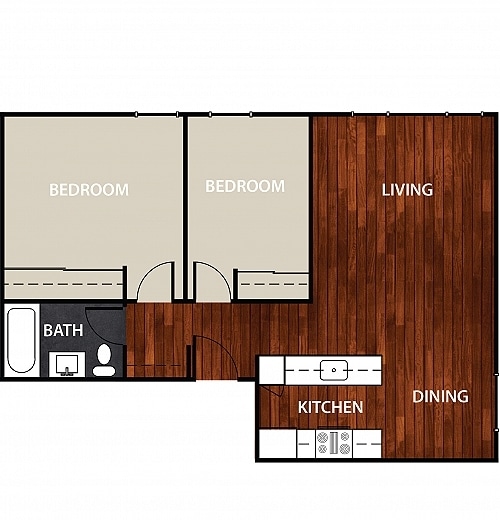 2BR/1BA - Hill Vista Apartments